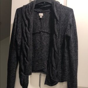Converse Charcoal Cable Knit Women's Cardigans size M